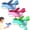 Blue+pink+green, variant on Dinosaur Foam Glider Launcher Toy, 8-Inch Foam Plane with Catapult for Long-Distance Outdoor Flights, Lightweight and Easy to Launch, Perfect for Backyard Fun