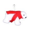 thumbnail image 3 of Adorno colgante navideño de oso, adorno nórdico coleccionable para colgar fotos Bufanda roja, 3 of 9