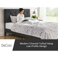thumbnail image 6 of DeCoro Cambridge Upholstered Wooden Platform Bed Frame, Full Size, Dark Grey, 6 of 12
