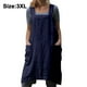 thumbnail image 1 of Ropa suelta para el hogar, delantal de lino y algodón para mujer, delantal cruzado en la espalda, vestido para hornear, cocinar, trabajos de jardinería Vhermosa Utensilios de Cocina, 1 of 8