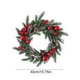 thumbnail image 4 of Artificial Norfolk Pine Garland Christmas Decorations Winter Wreaths Rattan for Front Door Large Christmas Wreath Artificial Green Wreath Christmas Decor Indoor Outdoor Home, 4 of 6