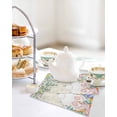 thumbnail image 4 of Cute Easter Bunny Kitchen Dish Towels for Drying Dishes Set of 4, Eucalyptus Leaves Colorful Eggs Beige Waffle Weave Microfiber Hand Tea Bathroom Towels Quick Dry & Absorbent Towel 12x12, 4 of 7