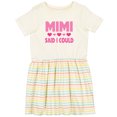 thumbnail image 3 of Inktastic Mimi Said Could Funny Granddaughter Girls Toddler Dress, 3 of 5