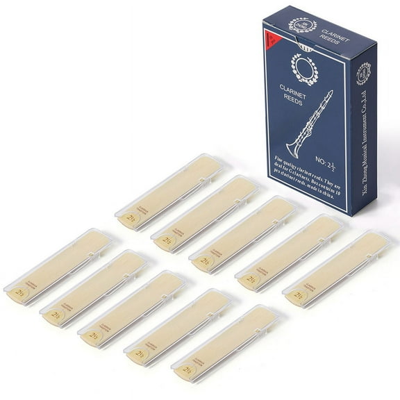 10Pcs Clarinet Clarinet Instrument Accessories Hardness-2.5,10 x Reeds,As Shown