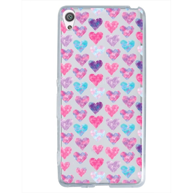 Funda Antigolpes InstaCase para Sony X Corazones Acuarela