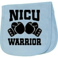 thumbnail image 2 of Inktastic Nicu Warrior Baby Boy Baby Burp Cloth, 2 of 3