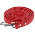 thumbnail image 1 of Miangastore PU Dog Leash for Small Pets with Flexible Rhinestone Studded Design in Red Color 6.5FT, 1 of 8
