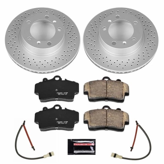 Power Stop Front Coated Rotor Kit CRK5162