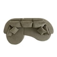 thumbnail image 6 of Christopher Knight Home 106" Modern Curved Cloud Sectional Sofa with 7 Pillows, 4 Seater Couch, Forest Green, 6 of 7