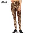 thumbnail image 2 of Leggings con estampado de cintura alta para mujer Pantalones de yoga con estampado de serpiente de cuerpo entero - Marrón MFZFUKR BST3003679-1, 2 of 6