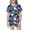 Navy*, variant on RUTAYY Girls Pajama Set Short Sleeve Turndown Collar Shorts Halloween Pumpkin Ghost Bat Print Button Front with Pocket Kids Sleep Outfit Black