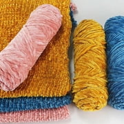 suxuMhao Chenille Yarn - Ultra Soft & Fluffy, Perfect for Blankets, Crafts & DIY Projects - Premium Chenille Yarn with Luxurious Texture, Easy to Work with for Beginners & Experts,green