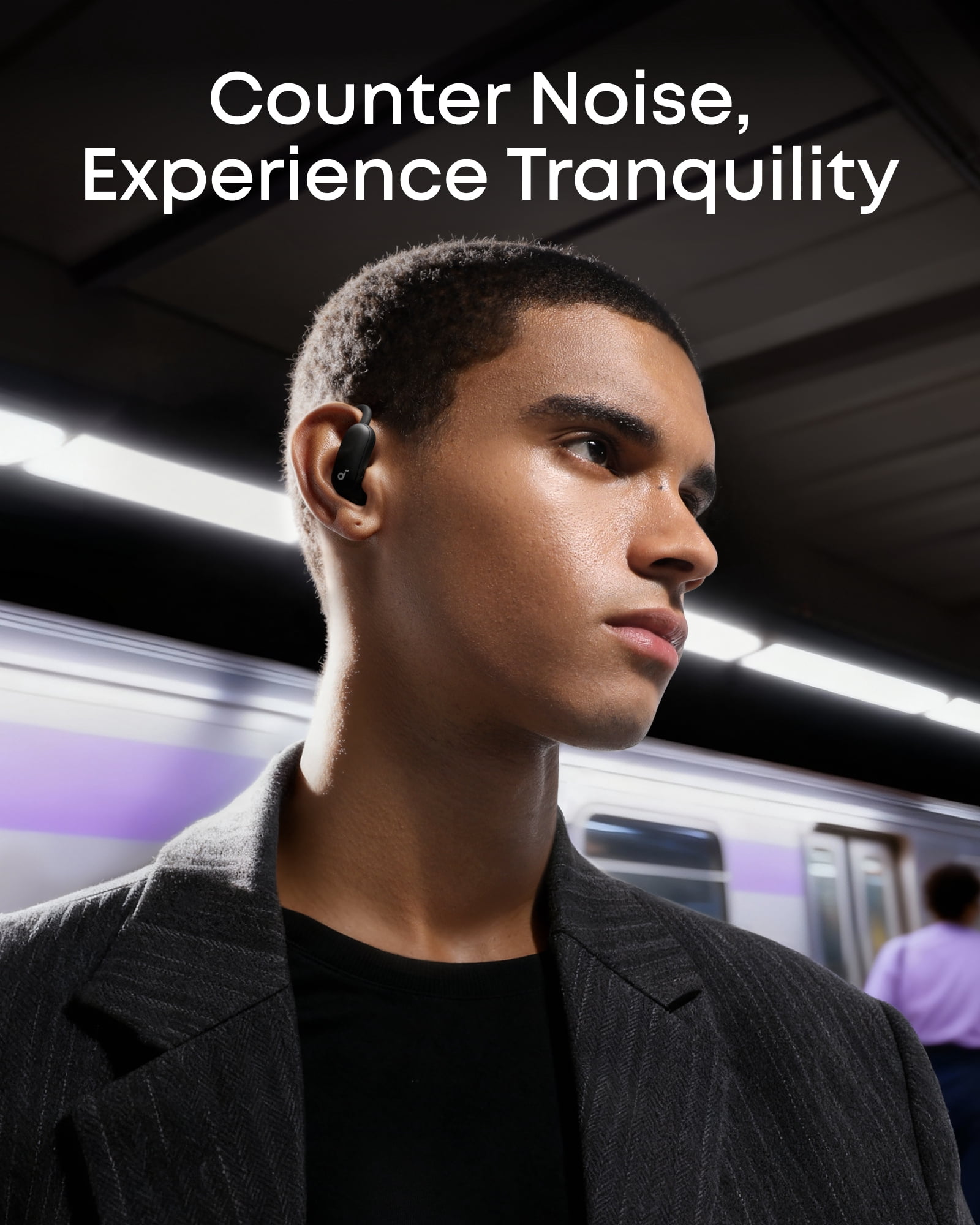 Soundcore AeroFit 2 Pro by Anker, Open-Ear with Semi-In-Ear Active Noise Cancellation, Dual-Form Earbuds, Adjustable Ear Hooks, Hi-Res, LDAC, 4-Mic AI Clear Calls, IP55 Water-Proof, Wireless Charging