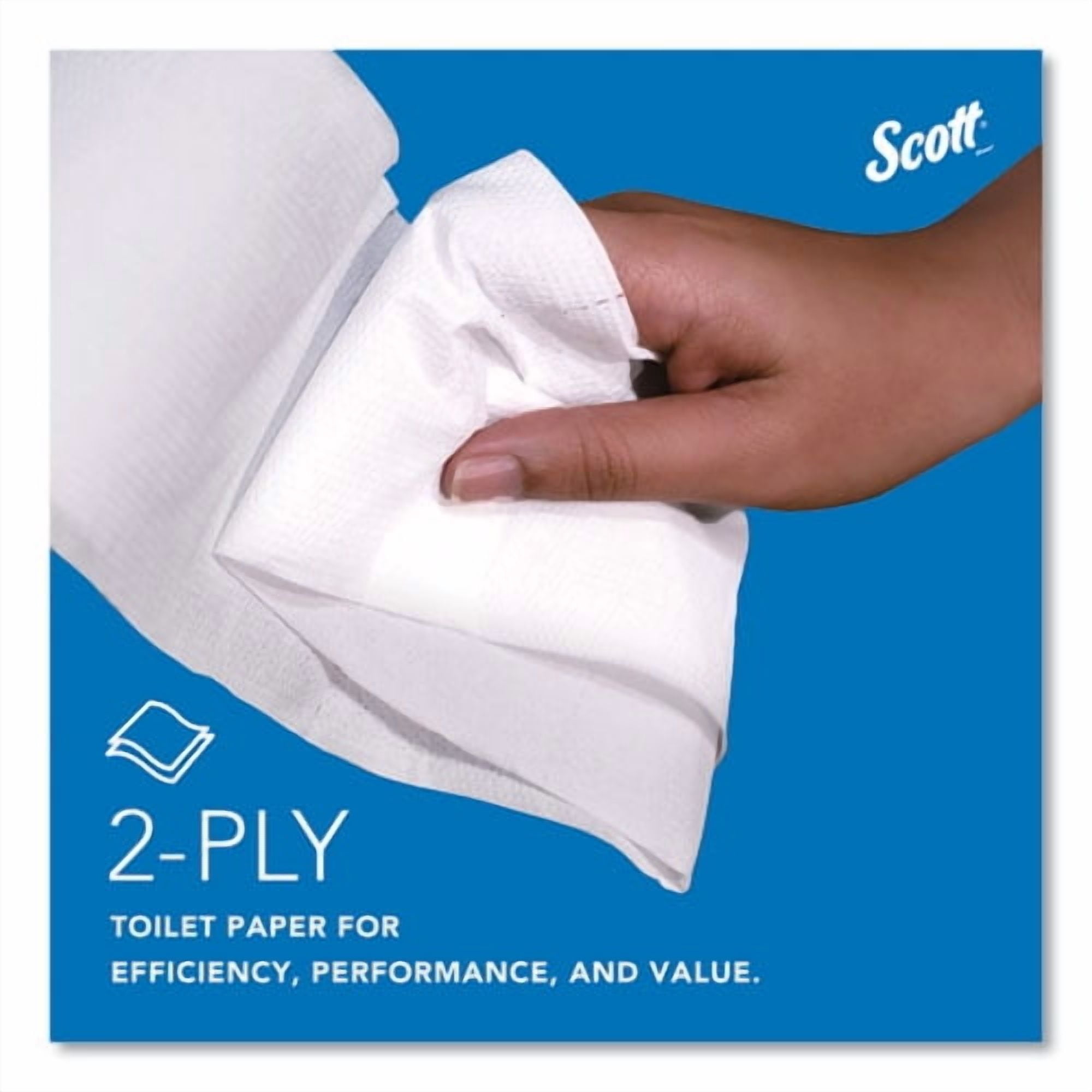 Essential JRT Jumbo Roll Bathroom Tissue, Septic Safe, 2-Ply, 3.55" x 1,000 ft, White, 4 Rolls/Carto | Bundle of 2
