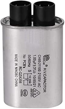 Microwave Oven H.V High Voltage Capacitor Model CH85-21100  2100VAC 1.00uF 