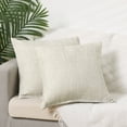thumbnail image 2 of Unique Bargains 4 Pcs Solid Indoor Outdoor Throw Pillow Cover 18" x 18" Beige/Light Brown, 2 of 6