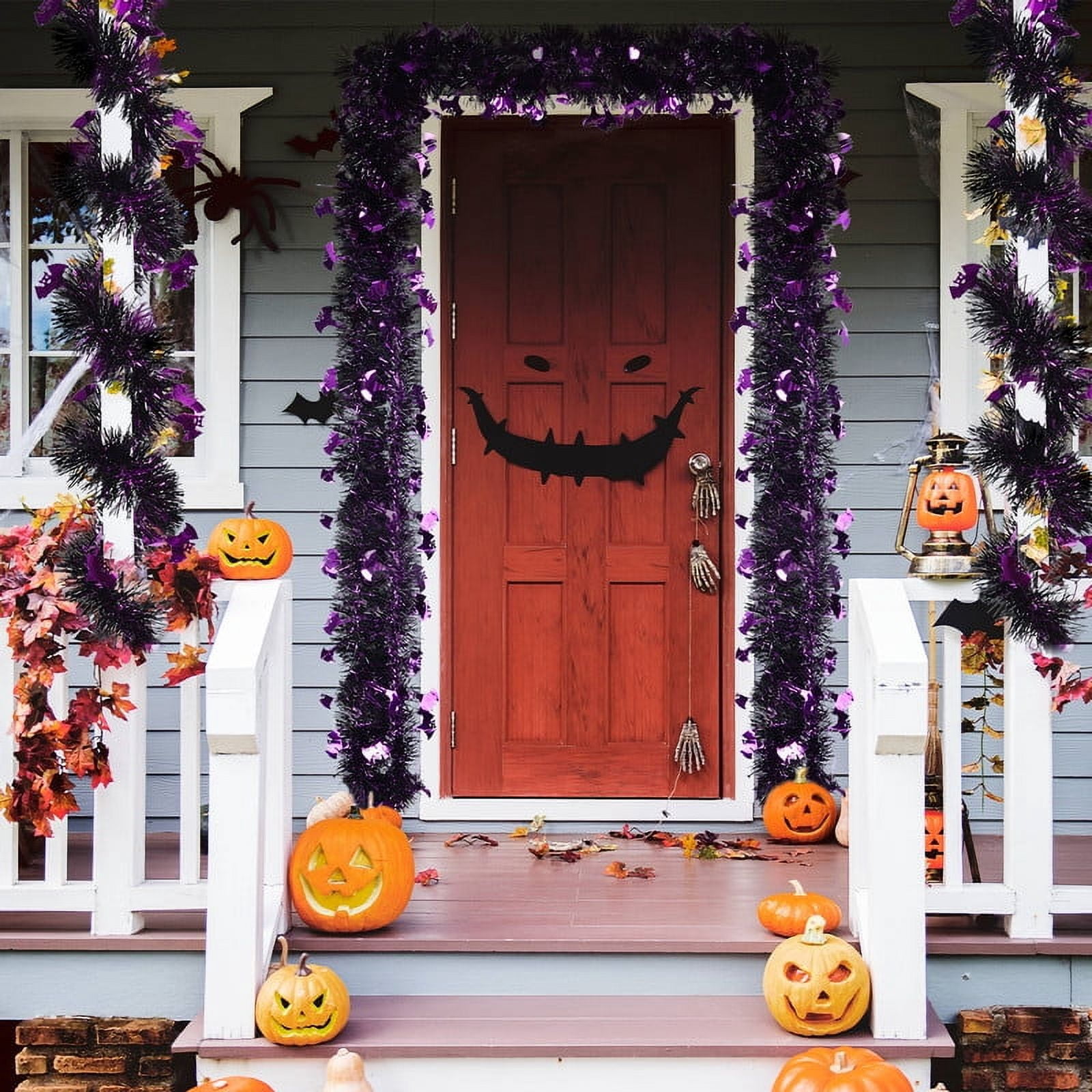 30.8 Feet Halloween Tinsel Garland includes 4 Pieces 7.7 Feet Each