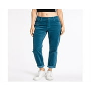 Kancan Women's High Rise Corduroy Mom Jeans Blue Size 7
