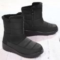 thumbnail image 5 of Gyexs Mens Snow Boots, Winter Shoes for Women 2025 Platform, Fuzzy, Buckle, Moto, Cap Toe, Women's Fashion, Black, Size 6, 5 of 7