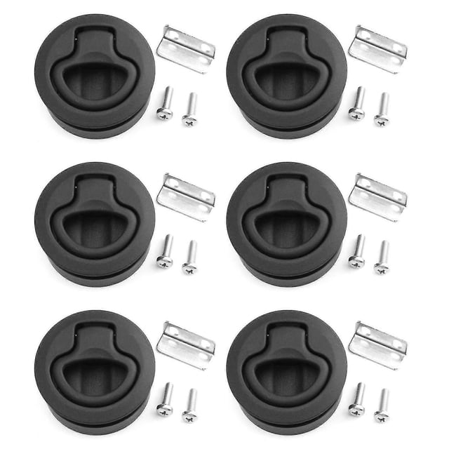6 round zippers, 1/2", for replacing M1-63 RV marine door latches