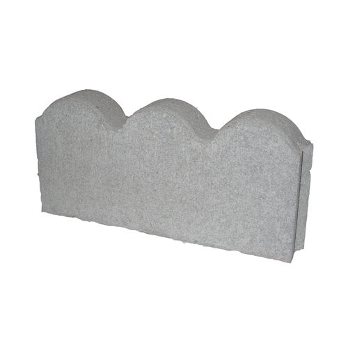 Pavestone 12" Straight Scallop Pewter Gray Concrete Edger