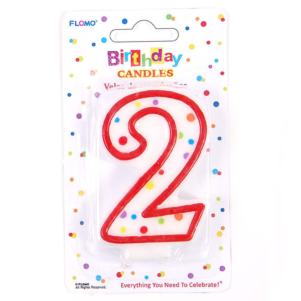Multi Colour Polka Dots Number 9/Age 9 Shaped Birthday Cake Candle