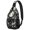 Black-5, variant on Dental-Themed Crossbody Sling Bag for Men & Women Anti-Theft Tooth Pattern Chest Backpack for Biking, Hiking & Travel Spacious & Organized Oral Care Inspired Daypack