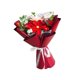 thumbnail image 5 of Ramo de flores de ganchillo de 17,7 pulgadas, tejido a mano, bendición eterna Rojo, 5 of 9