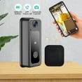 thumbnail image 4 of Sonnette Vidéo Intelligente Sans Fil avec Télécommande, Sonnette Visuelle Intelligente, Interphone Domestique, Vision Nocturne HD, Wi‐Fi Rechargeable, Sécurité pour Porte, Czzoypi Sonnette Vidéo Intelligente Sans Fil avec Télécommande, 4 of 7