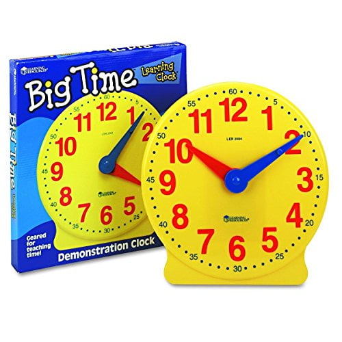 Learning Resources Big Time Learning Clock, 12 Hour