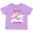 thumbnail image 3 of Inktastic My Nana Loves Me Unicorn Girls Toddler T-Shirt, 3 of 5