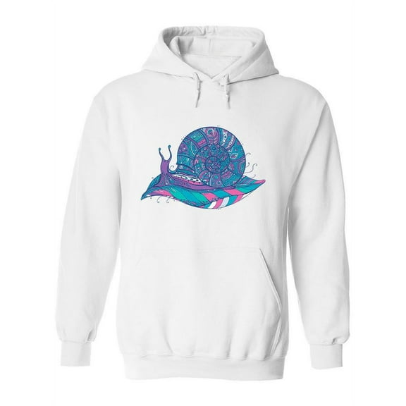 Ethnic Blue Snail Hoodie Women -Image by Shutterstock, Female Large