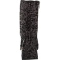 thumbnail image 3 of Circus By Sam Edelman Kia Sequin Black Lace Up Side Zip Block Heel Ankle Boots (Black, 9.5), 3 of 6