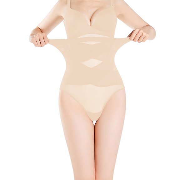 APEXFWDT Women Waist Trainer Tummy Control Panties Body Shaper High Waisted Shapewear Briefs Butt Lifter Slimming Corset Seamless