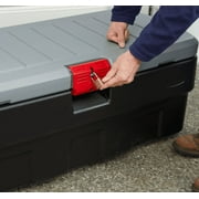 Rubbermaid 48 Gallon Black Action Packer Lockable Storage Box Tote, Single