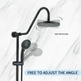 thumbnail image 3 of PROOX Shower System with 8" Rain Shower Head, 5-Function Shower Head with Handheld, Adjustable Slide Bar, 3 of 10
