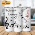 thumbnail image 2 of Personalized Music Notes Skinny Tumbler Gifts - Customized Music Notes With Inspirational Saying Tumbler - Unique Gifts For Musicians - Custom Name 20oz Insulated Stainless Steel Tumbler, 2 of 7