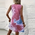 thumbnail image 5 of BRGZLK Womens Casual Dress For Summer Sleeveless Square Collar Tank Dress Loose Flowy Beach Dress with Pockets Hankerchief Flare Midi Sundress 2026 Knee Length Dress, 5 of 6