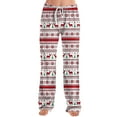 thumbnail image 6 of Resicozy Christmas Pajama Bottoms for Women Soft Wide Leg Lounge Pants Comfy Drawstring Fashion Long Pajamas Pants Pink XL, 6 of 7