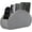 Grey, variant on Leather Remote Control Holder with Compartments TV Remote Caddy Storage Box/Tray,Desktop Organizer Store Controller,Glasses,Brush,Media Player,Pen,Space Saver for Bedside Table/Office Desk