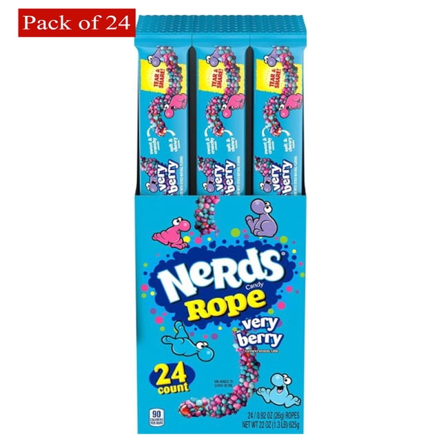 Nerds Rope Very Berry, 26g (0.92oz) - Pack of 24