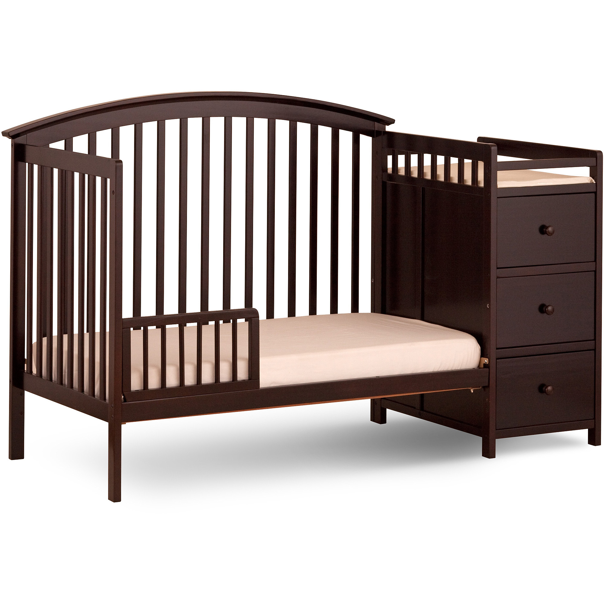 Storkcraft Bradford 4 in 1 Convertible Crib and Changer Espresso - image 4 of 10