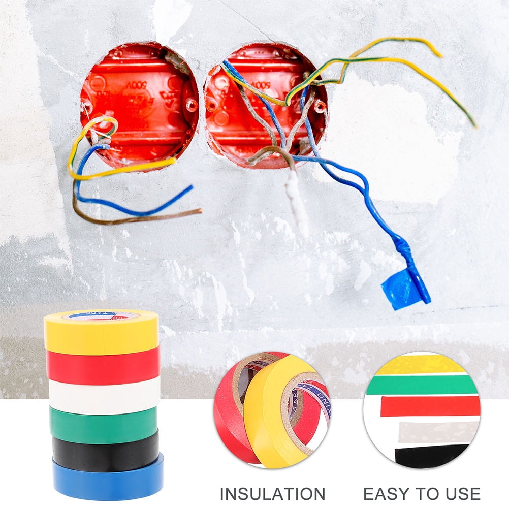 TABLZONE Colored Electrical Tape, PVC Insulation Tape for Indoor and Outdoor Electrical Wiring and Repair