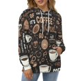 thumbnail image 4 of Coffee Pattern Men's Women New Sweatshirt Hoodie Men's Plus Size Sweatshirt Hooded Sweatshirt 3d Printed Street Men's Cloth, 4 of 6