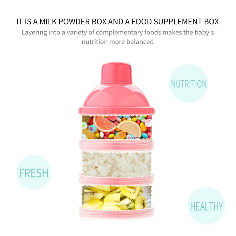 Milk Powder Container, Portable Food Supplement Storage Container, Sealed  Box, Milk Powder Box, Four-layer Formula Dispenser