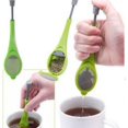 thumbnail image 3 of Tea Strainer / Tea Holder in Silicone and Stainless Steel Green, 3 of 5