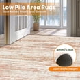 thumbnail image 3 of Area Rugs for Living Room, Homasen 6'x9' Washable Non-slip Indoor Rug Neutral Boho Pink, Soft Low Pile Stain Resistant Carpet for Bedroom, Dining Room, 3 of 9