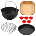 thumbnail image 1 of Accesorios para Freidoras de Aire para Airfryer XL 6.2 L, 5 L, 4.7 L, Accesorios para Freidoras de Aire Cuadradas XL Sin, 1 of 5