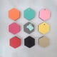 thumbnail image 2 of 10 Uds. Pegatinas de pared hexagonales de fieltro, fondo de transmisión en vivo no tejido, renovación de pared interior, pegatinas de pared autoadhesivas, 2 of 5