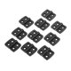 thumbnail image 4 of 10 unids 40 * 30 mm puerta butts bisagras negro mini plástico nylon cajón caja de madera bisagra de gabinete for hardware de muebles, 4 of 6